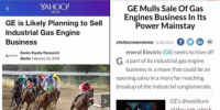 聚焦｜GE“可能計(jì)劃出售工業(yè)燃?xì)鈨?nèi)燃機(jī)”的背后：工業(yè)大拿齊“瘦身”！