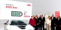 號稱全球最快電動汽車充電器：8分鐘增加200公里