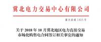 冀北地區(qū)10月電力直接交易市場(chǎng)化購售電合同簽訂工作9月17日截止