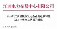 江西2018年統(tǒng)調(diào)發(fā)電企業(yè)發(fā)電權(quán)轉(zhuǎn)讓雙方<font color=
