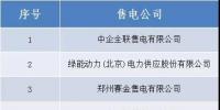 山西新增北京推送的中企全聯(lián)售電有限公司等10家售電公司